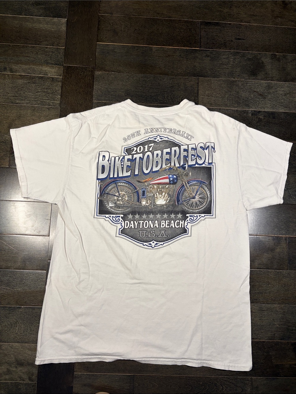 Biketoberfest 2017 Daytona Beach White Graphic Tee